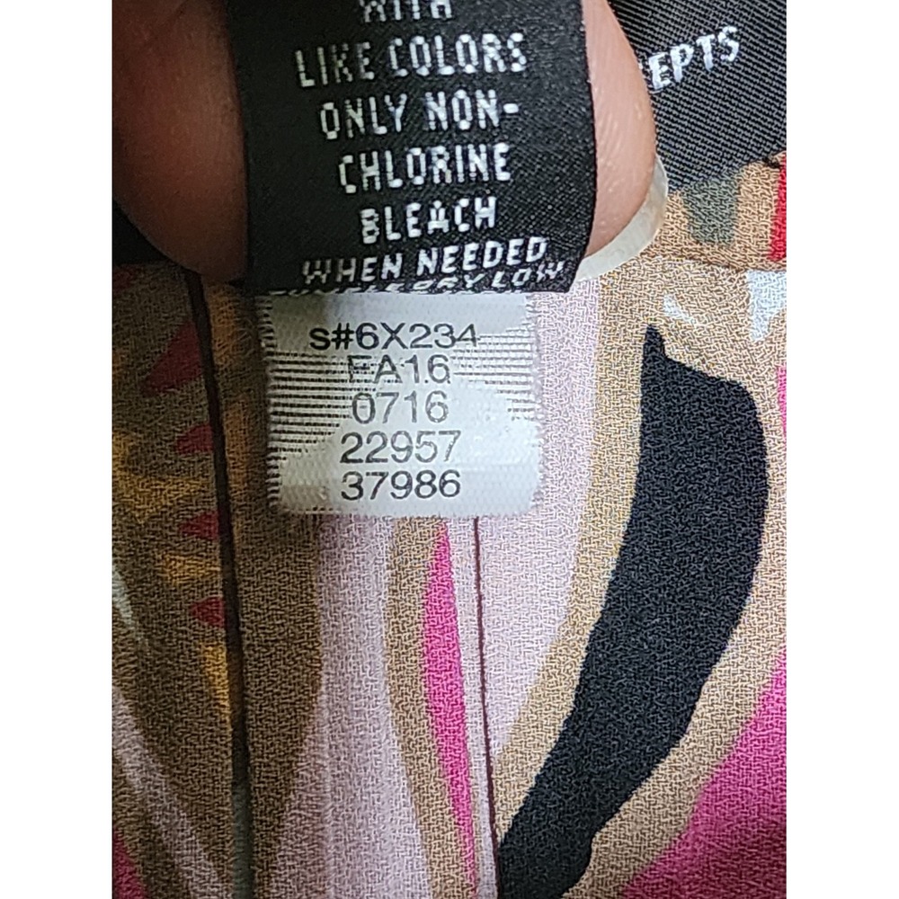 INC Pleated Cami Tank Top Strappy Floral L Multicolor Festival Summer - Picture 5 of 7